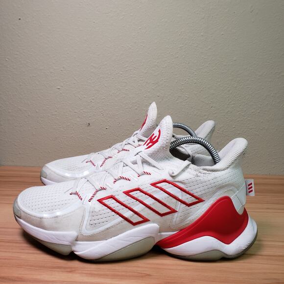 Adidas Men's‎ 8.5 Patrick Mahomes FLX Sneakers Red White Football Training Shoe